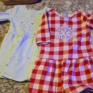 Bundle Of 2 Snowflake Dresses 4t